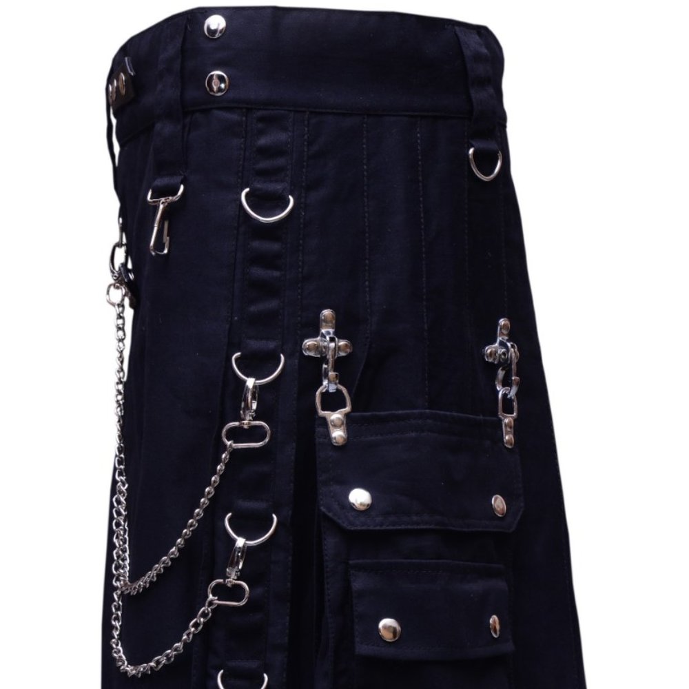 Scottish Fashion Utility Kilt Custom Handmade 100%